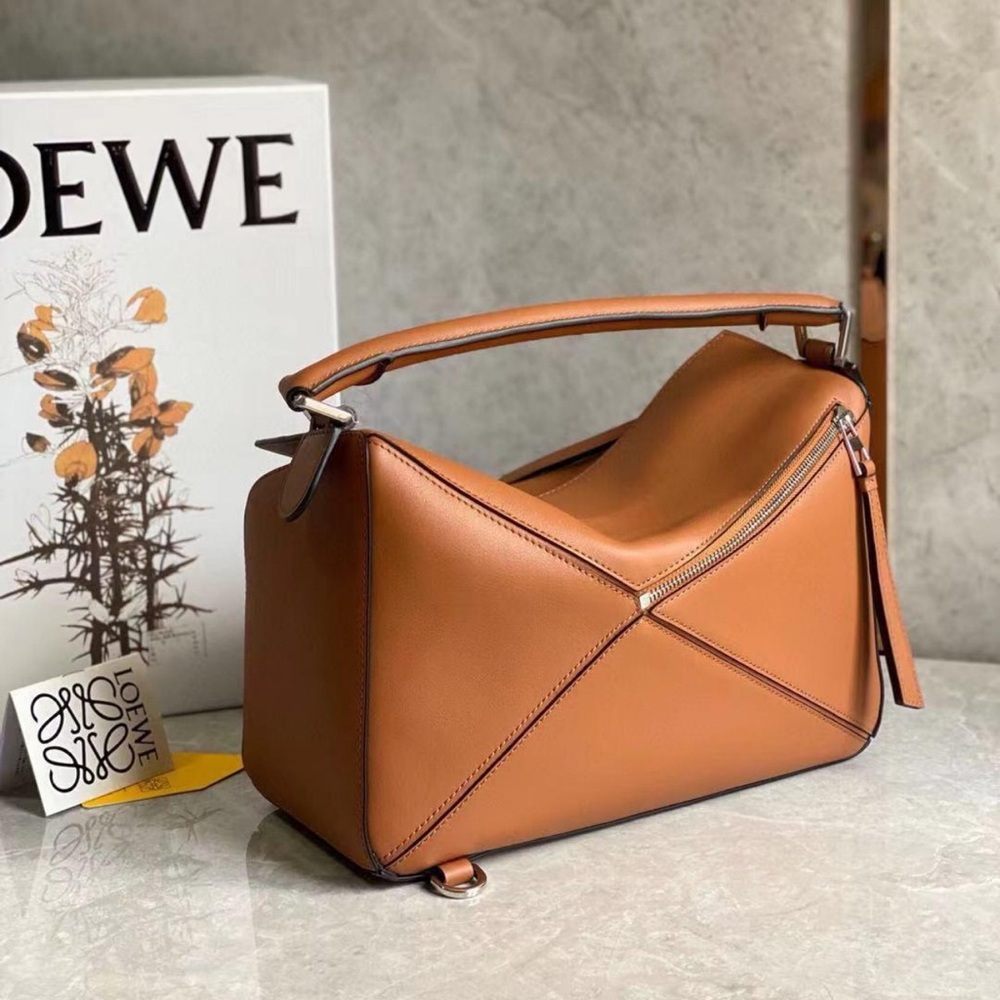 LOEWE Puzzle small geometric patchwork crossbody … - image 3